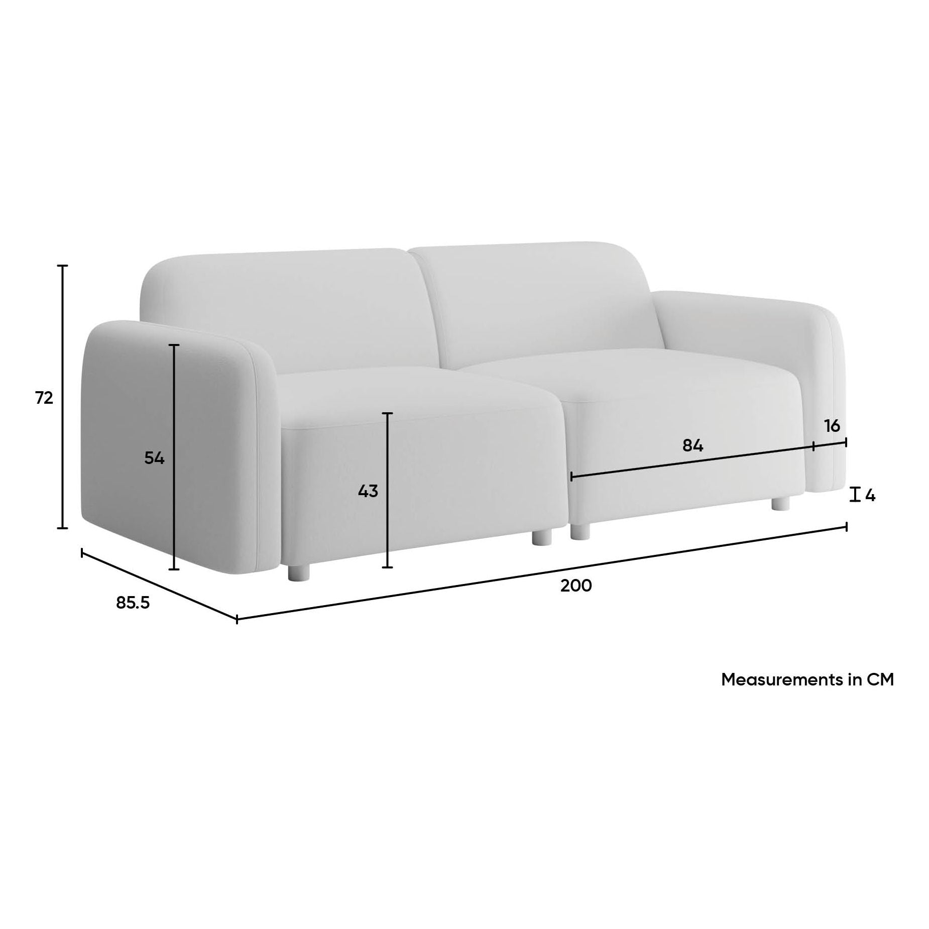 Atticus  2 Seater Lounge