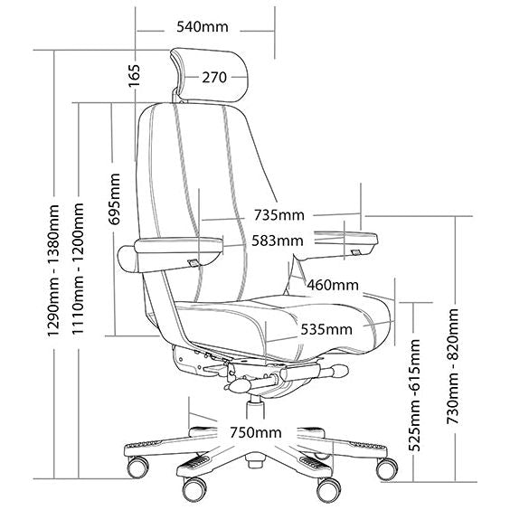 Corsa Executive Multi Shift High Back Chair