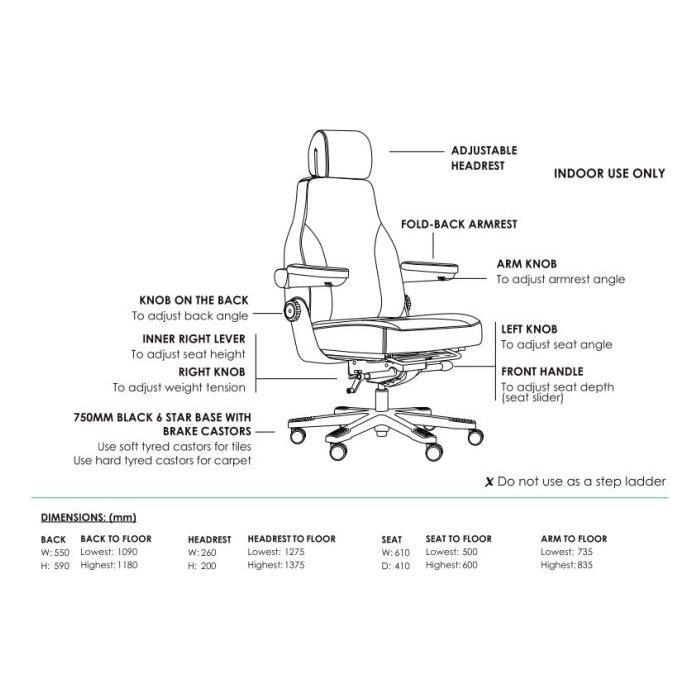 Stanza Heavy Duty Ergonomic Chair