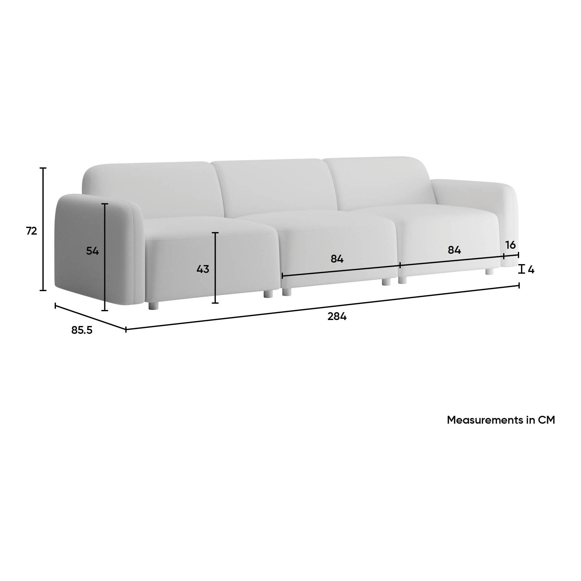 Atticus 3 Seater Sofa